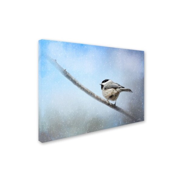 Jai Johnson 'Chickadee In The Snow' Canvas Art,35x47